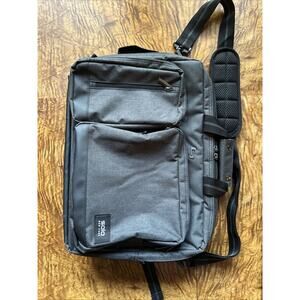 Solo New York Duane Hybrid Briefcase Backpack 15.6" Laptop Gray UBN310 EUC
